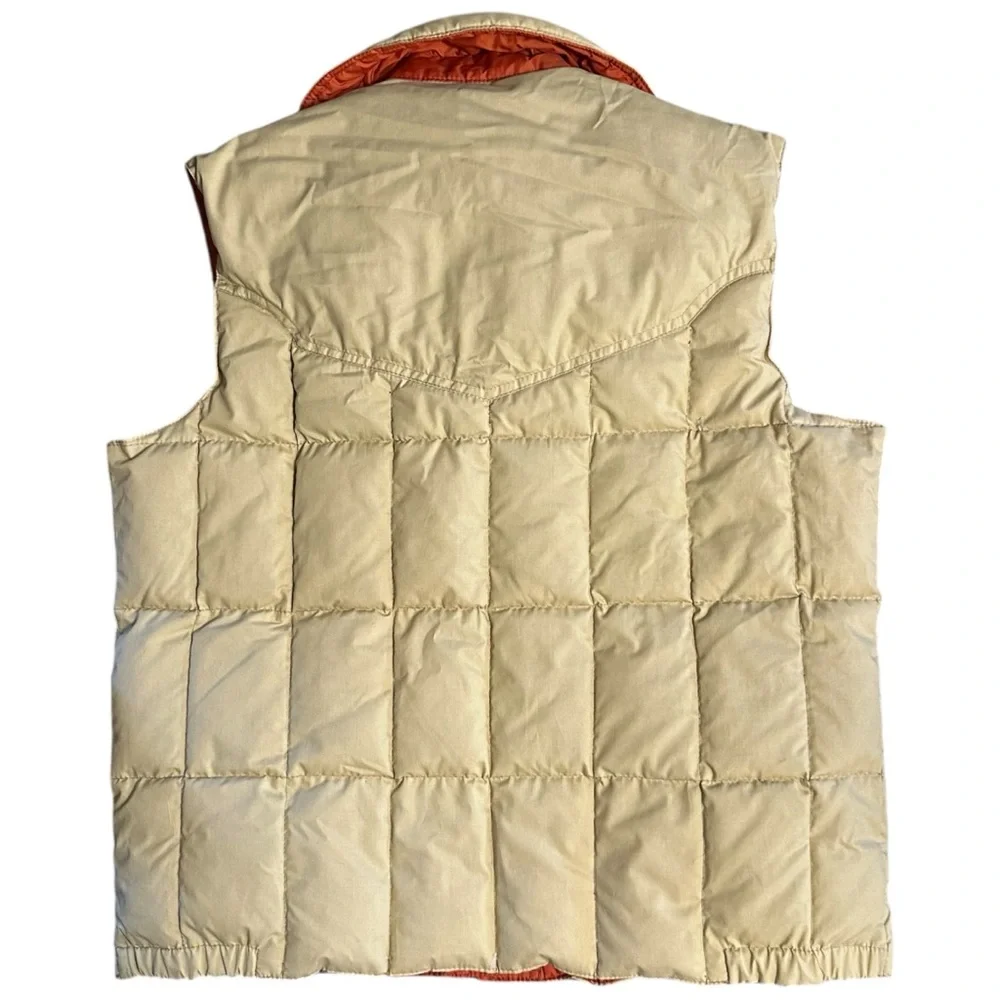 Vintage Aventura Down Feather Duck Reversible Puff Vest Men's Sz M
